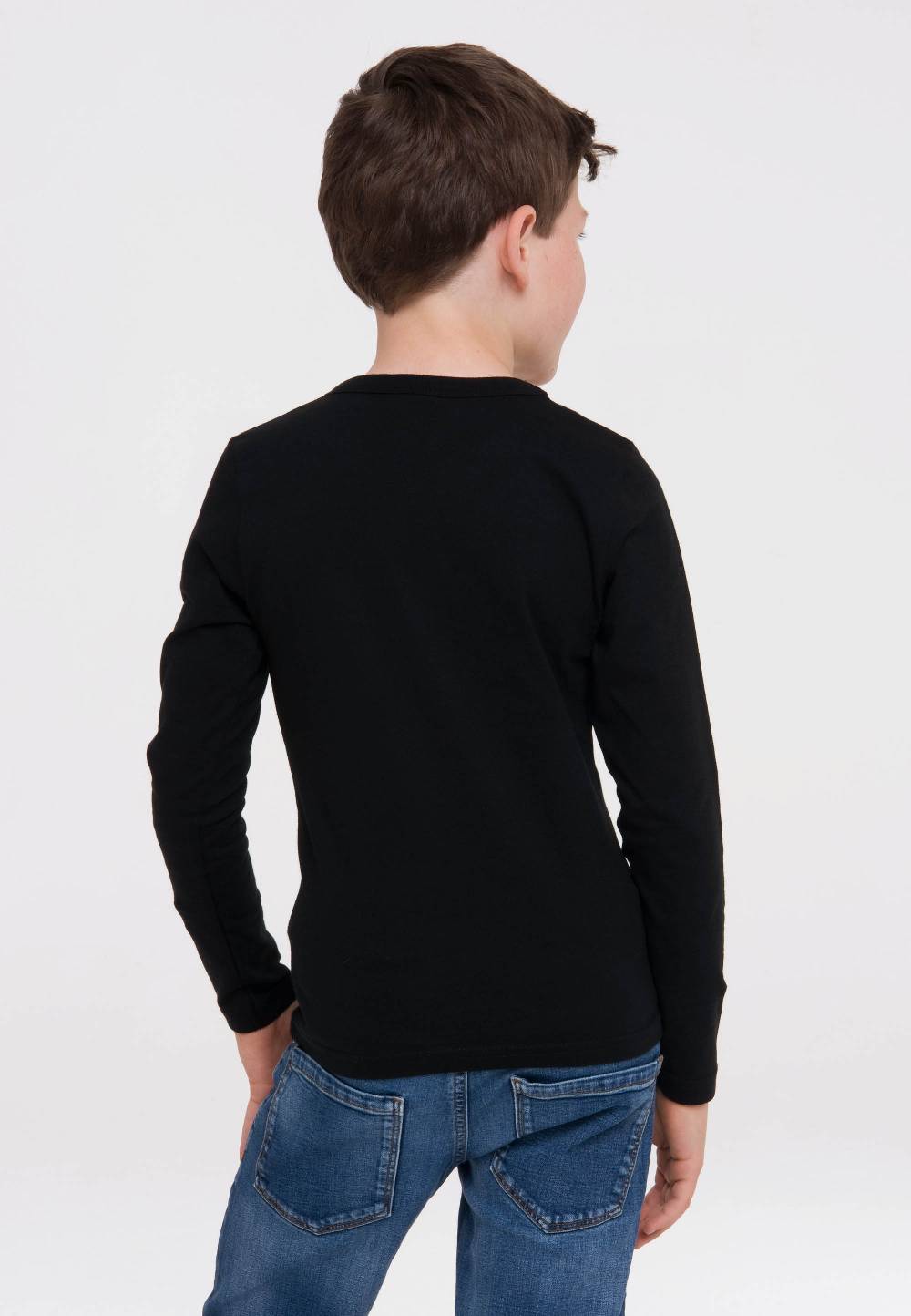 Logoshirt DC - Batman - Logo - DC Comics - Langarmshirt Print - Kinder Lagerräumung