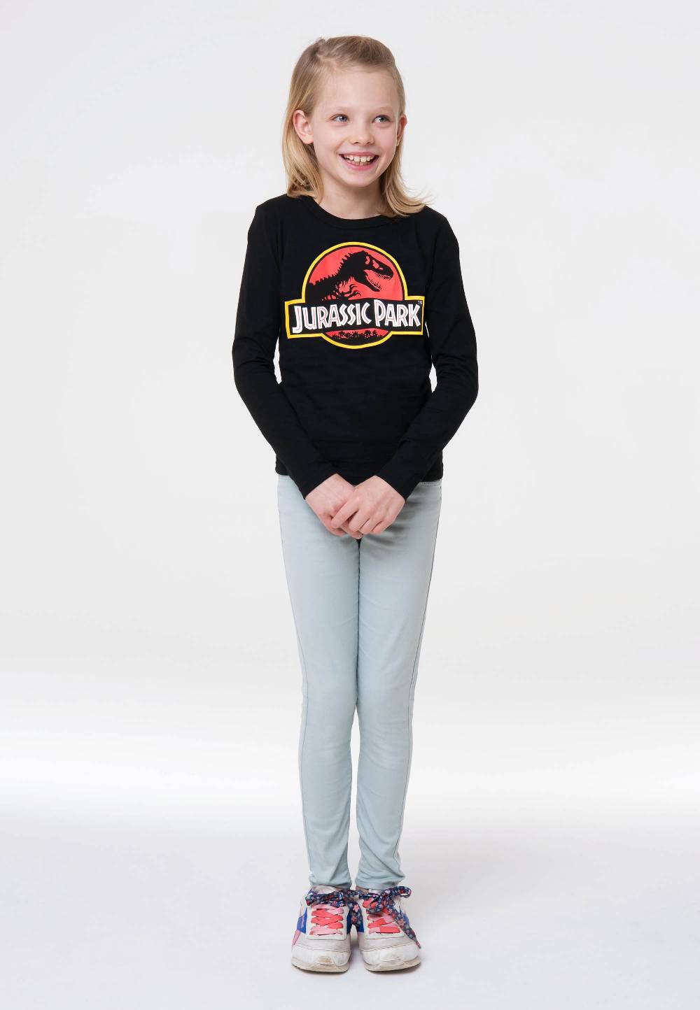 Logoshirt Jurassic Park - Logo - Langarmshirt Print - Kinder Top Angebot
