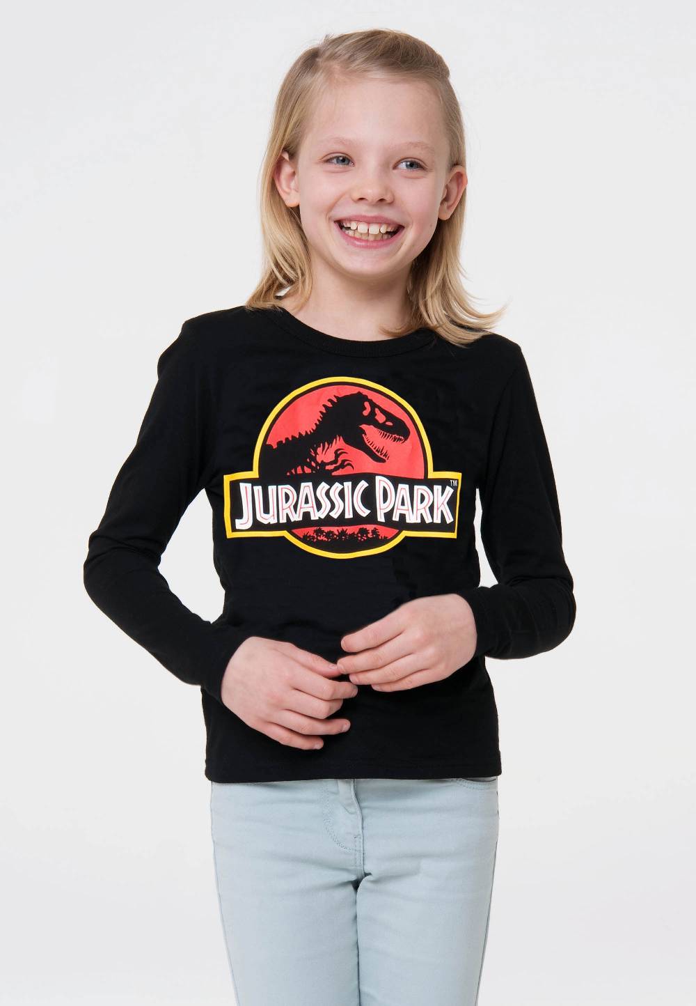 Logoshirt Jurassic Park - Logo - Langarmshirt Print - Kinder Top Angebot