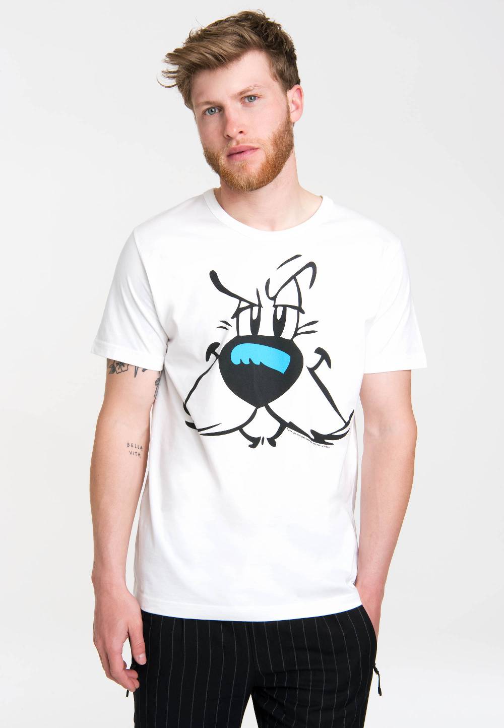 Logoshirt Asterix & Obelix - Idefix - Gesicht - T-Shirt Print - Herren Zeitlich begrenztes Angebot