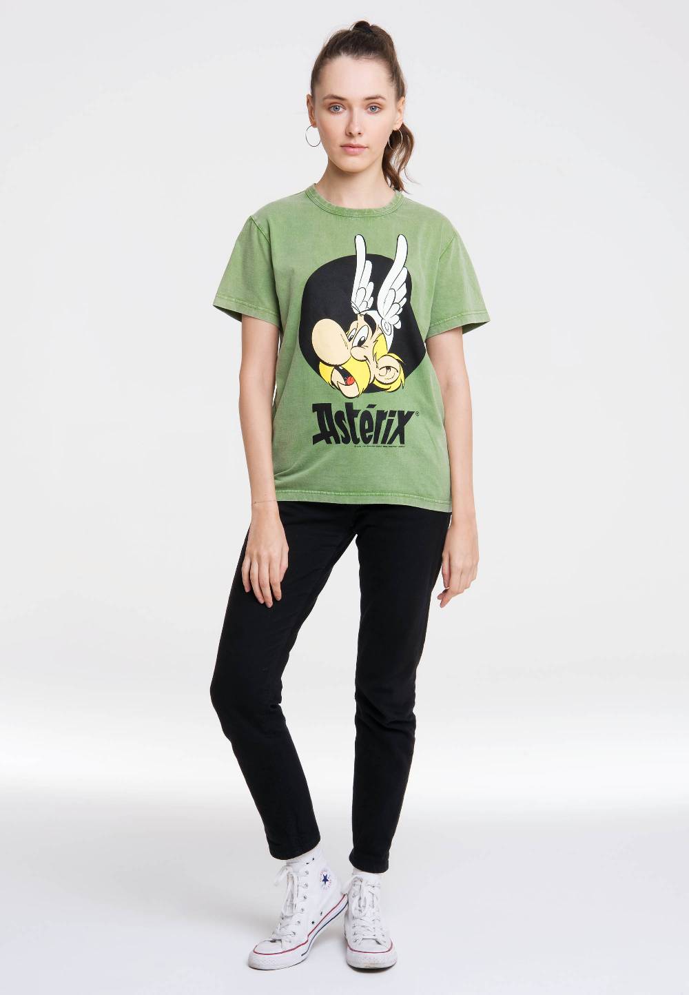 Logoshirt Asterix & Obelix - Asterix - Portrait - T-Shirt Vintage Print - Damen Neuheiten