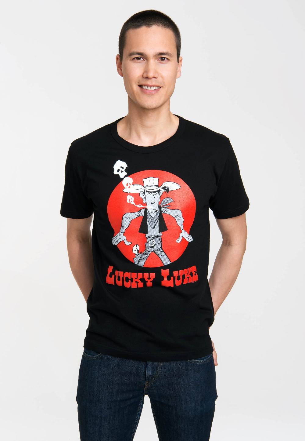 Logoshirt Lucky Luke - Daisy Town - T-Shirt Print - Herren Riesige Ersparnisse