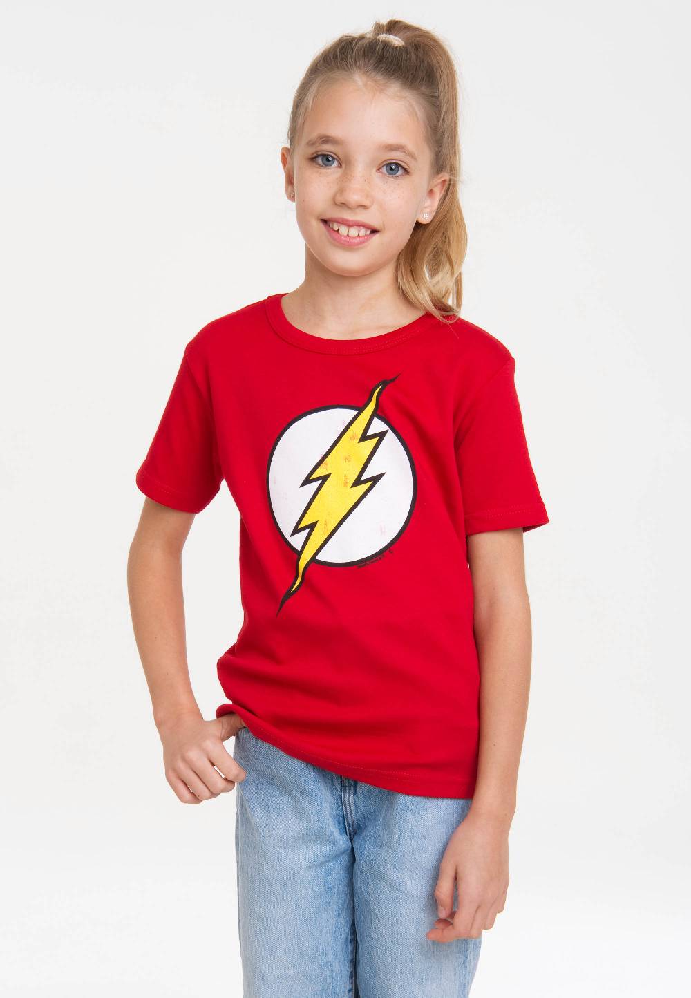 Logoshirt Flash - Logo - DC Comics - T-Shirt Print - Kinder JETZT KAUFEN