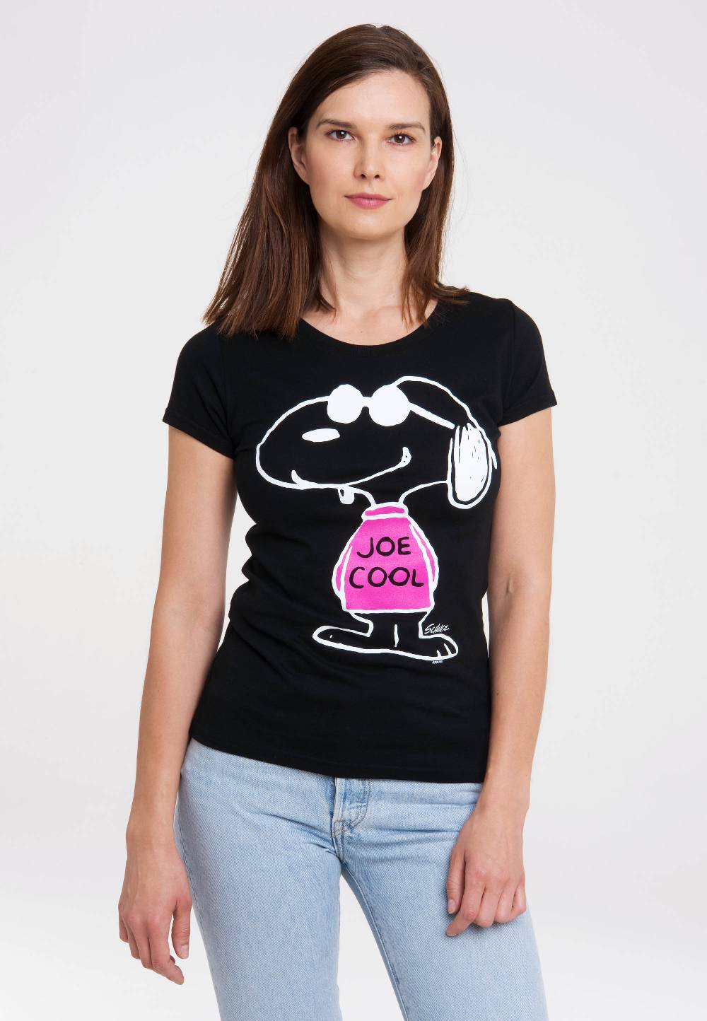 Logoshirt Peanuts - Snoopy - Joe Cool Pink - T-Shirt Print - Damen Bis zu 60% Rabatt