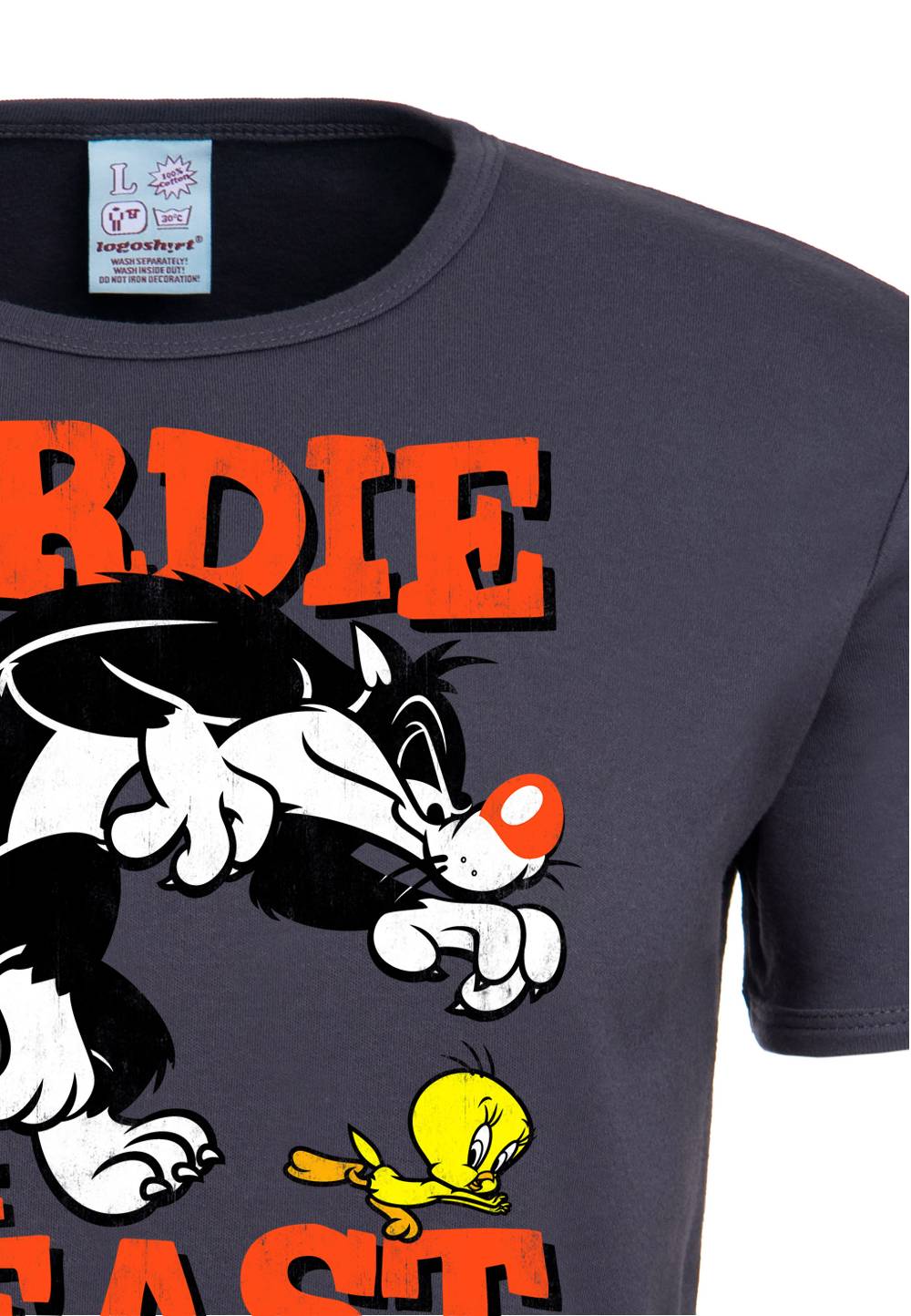 Logoshirt Looney Tunes - Sylvester & Tweety - Birdie & The Beast - T-Shirt Print - Damen Vierteljährliche Förderung