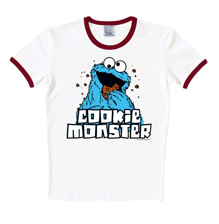 Logoshirt Sesamstrasse - Krümelmonster - T-Shirt Print - Damen Super Rabatt
