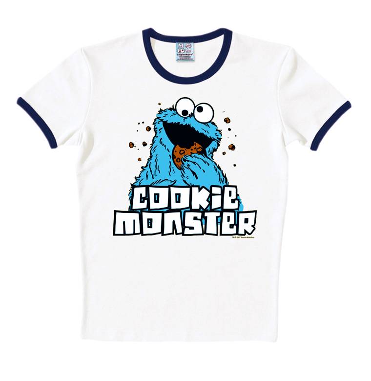 Logoshirt Sesamstrasse - Krümelmonster - T-Shirt Print - Damen Super Rabatt