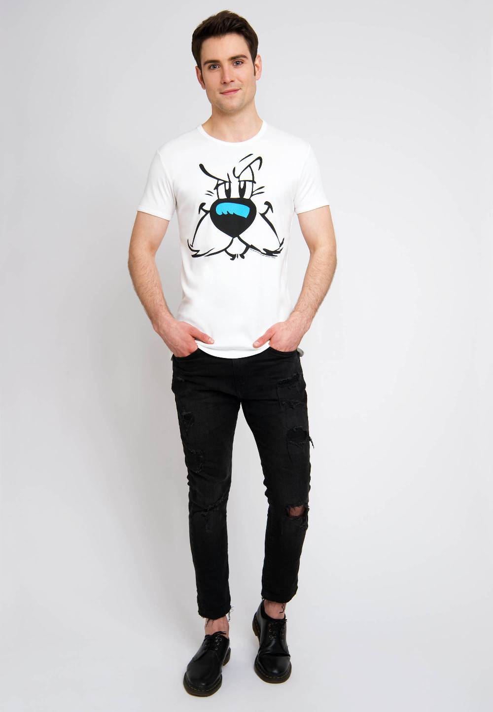 Logoshirt Asterix & Obelix - Idefix - Gesicht - T-Shirt Print - Herren Begrenzt auf 3 Tage