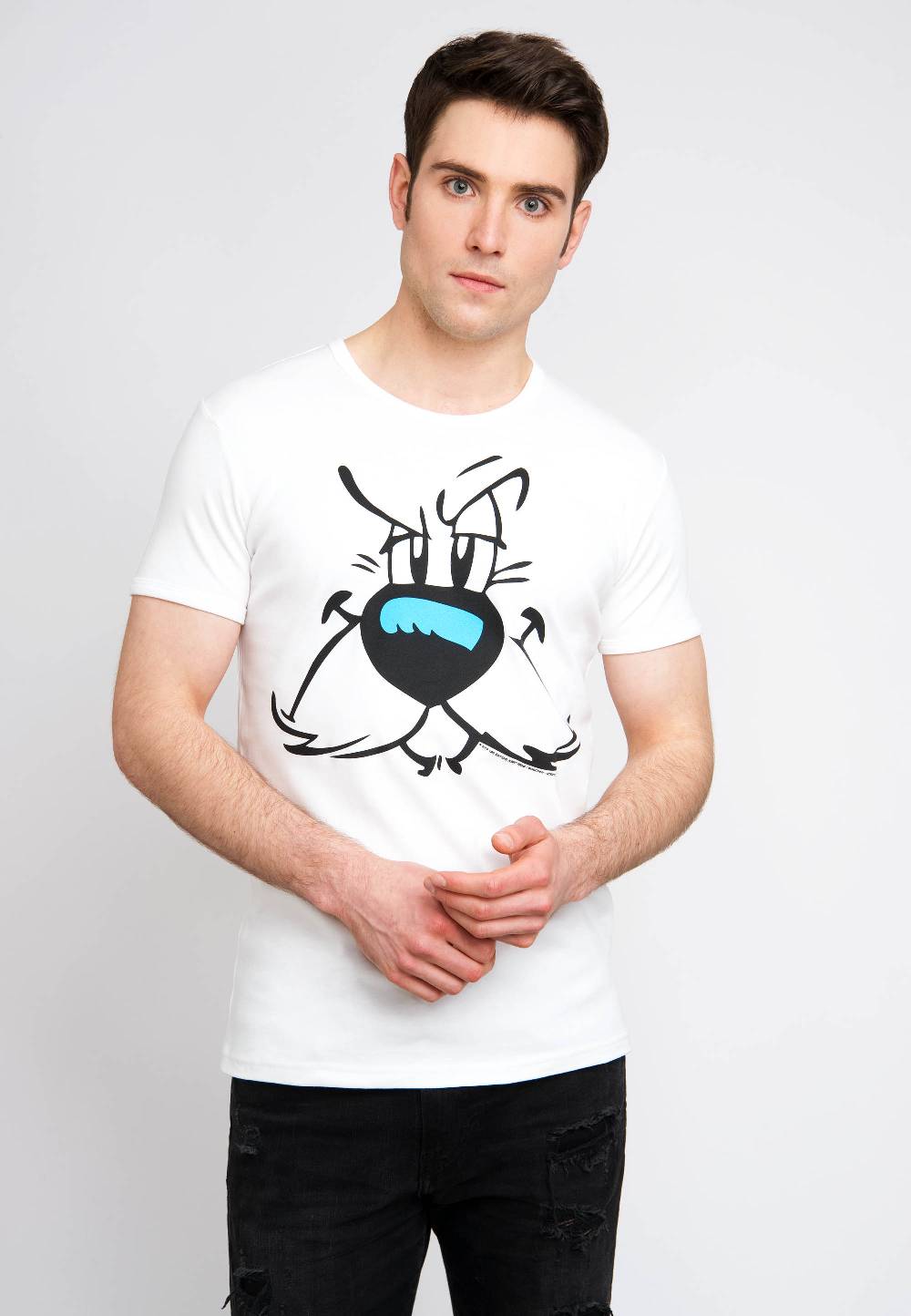 Logoshirt Asterix & Obelix - Idefix - Gesicht - T-Shirt Print - Herren Begrenzt auf 3 Tage