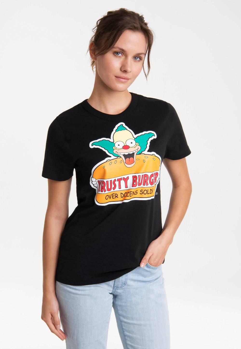 Logoshirt The Simpsons - Krusty der Clown - Krusty Burger - T-Shirt Print - Damen Hotsell