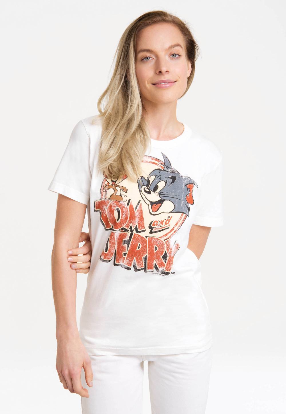 Logoshirt Tom & Jerry Logo - T-Shirt Vintage - Print - Damen Meist gekauft