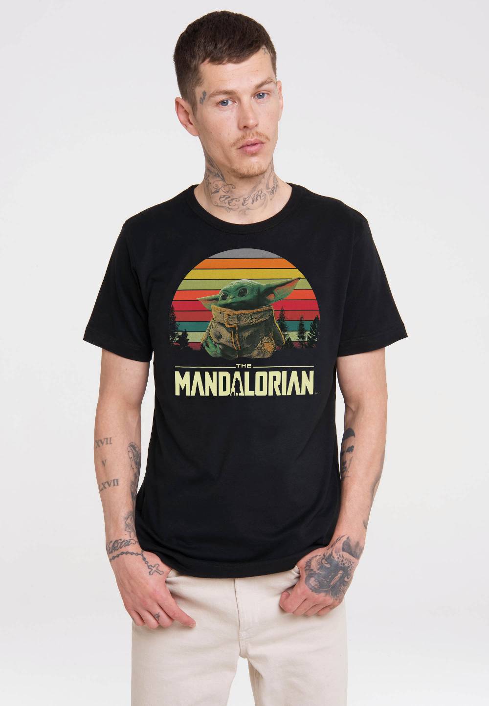 Logoshirt Star Wars - The Mandalorian - Baby Yoda - T-Shirt Print - Herren Blitzverkäufe