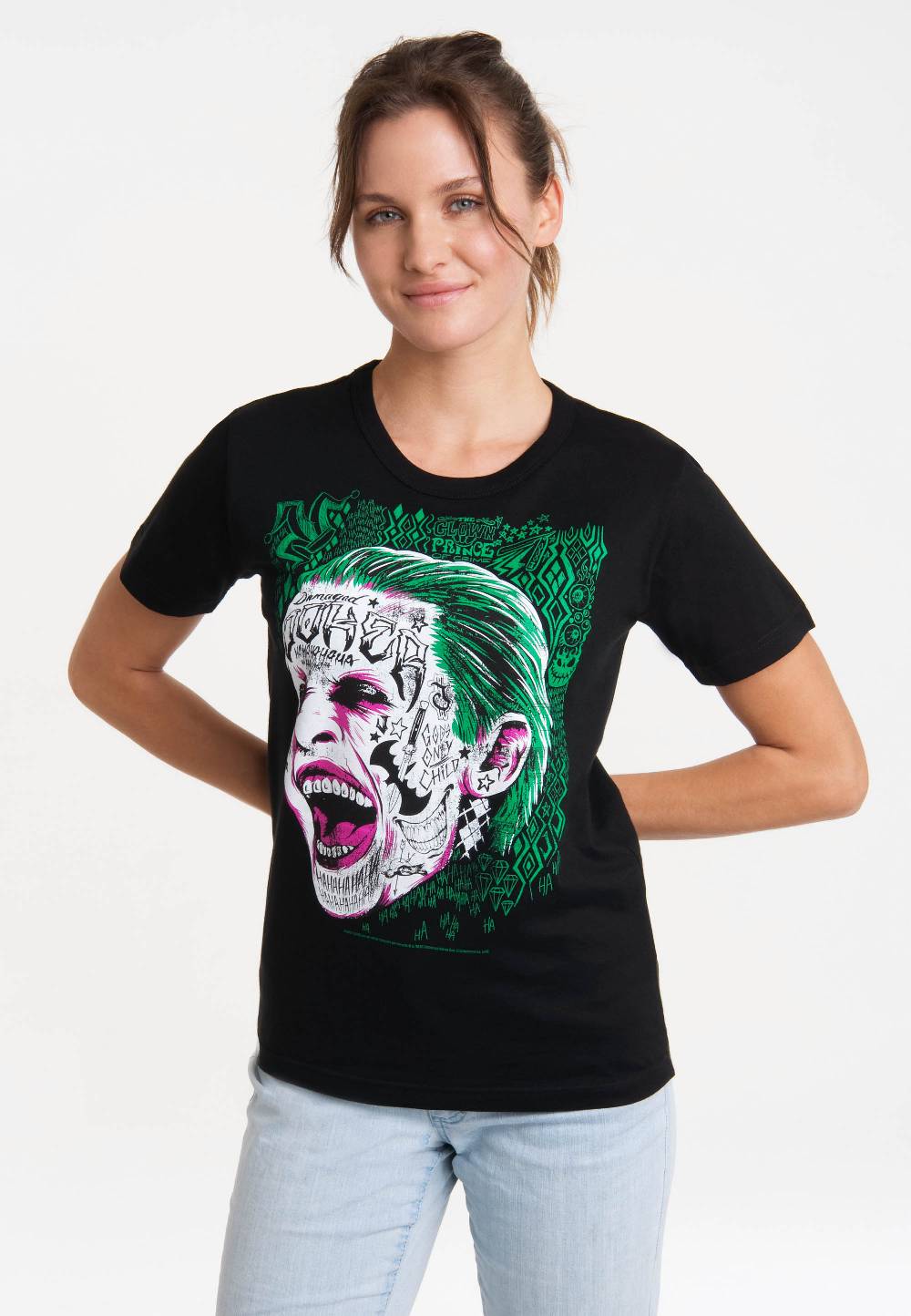Logoshirt Suicide Squad - Joker - T-Shirt Print - Damen Kostenloser Versand