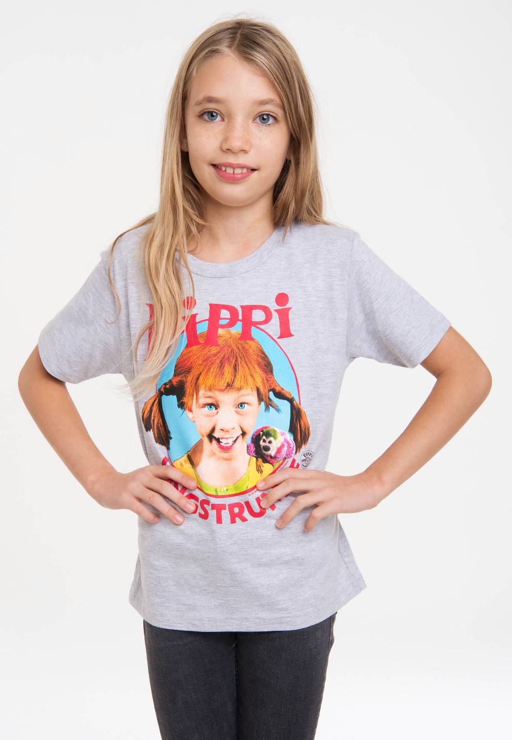 Logoshirt Pippi - Portrait - Pippi Langstrumpf - Bio - T-Shirt Print - Kinder Fabrik Onlineshop
