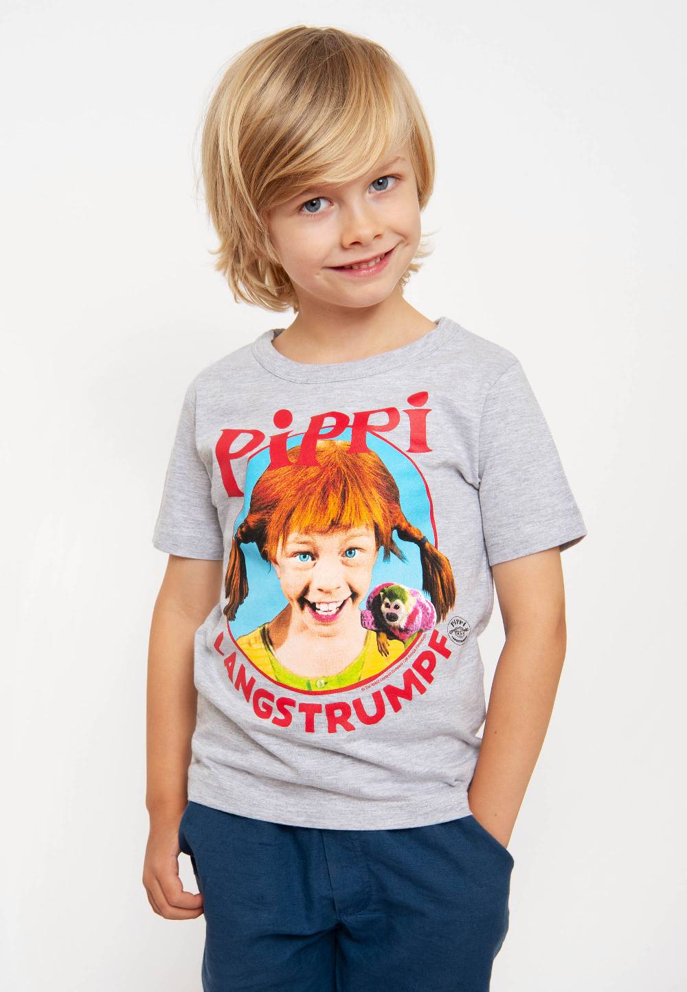 Logoshirt Pippi - Portrait - Pippi Langstrumpf - Bio - T-Shirt Print - Kinder Fabrik Onlineshop