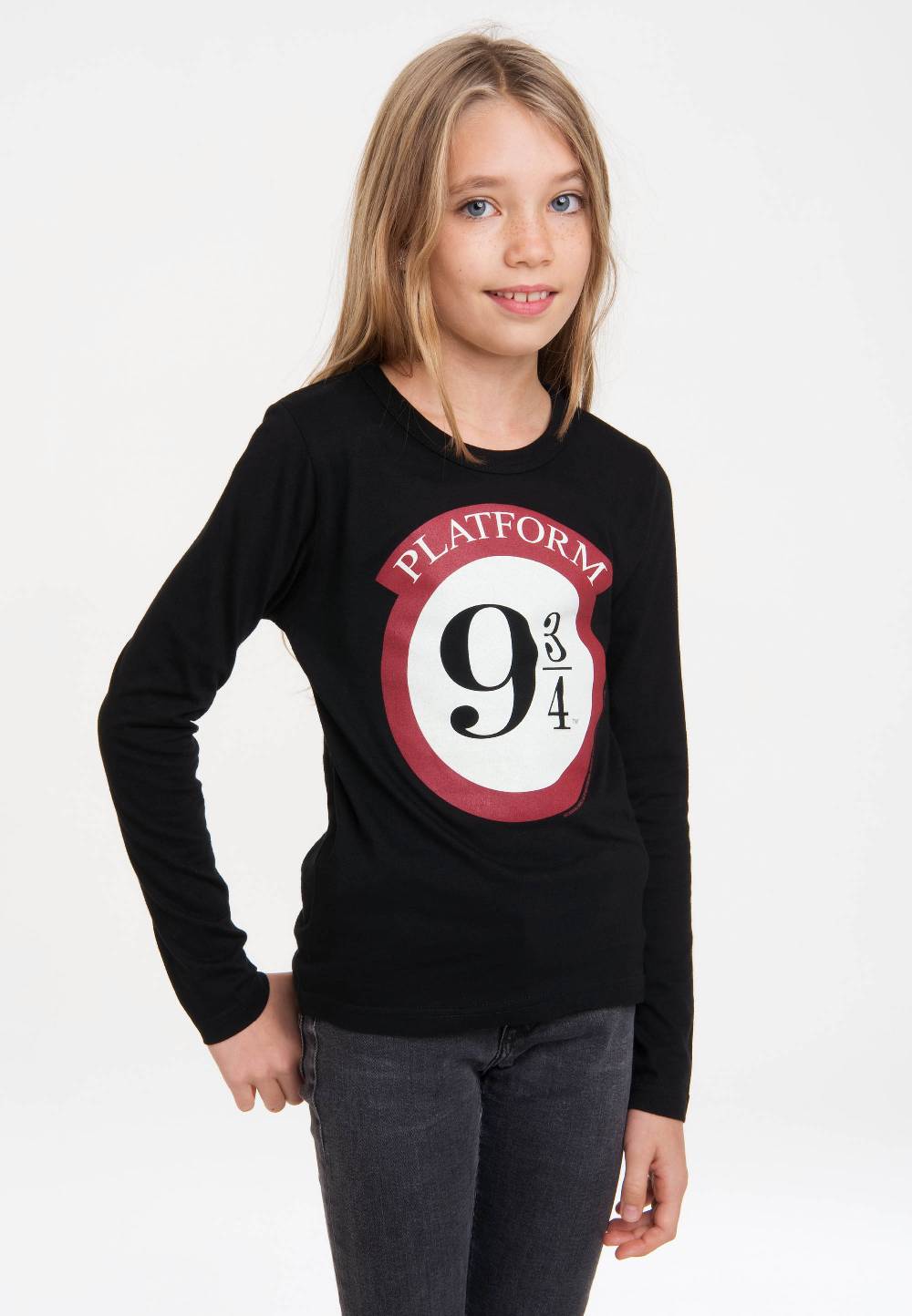 Logoshirt Harry Potter - Gleis 9 3/4 - Hogwarts Express - Langarmshirt Print - Kinder Sonderangebot
