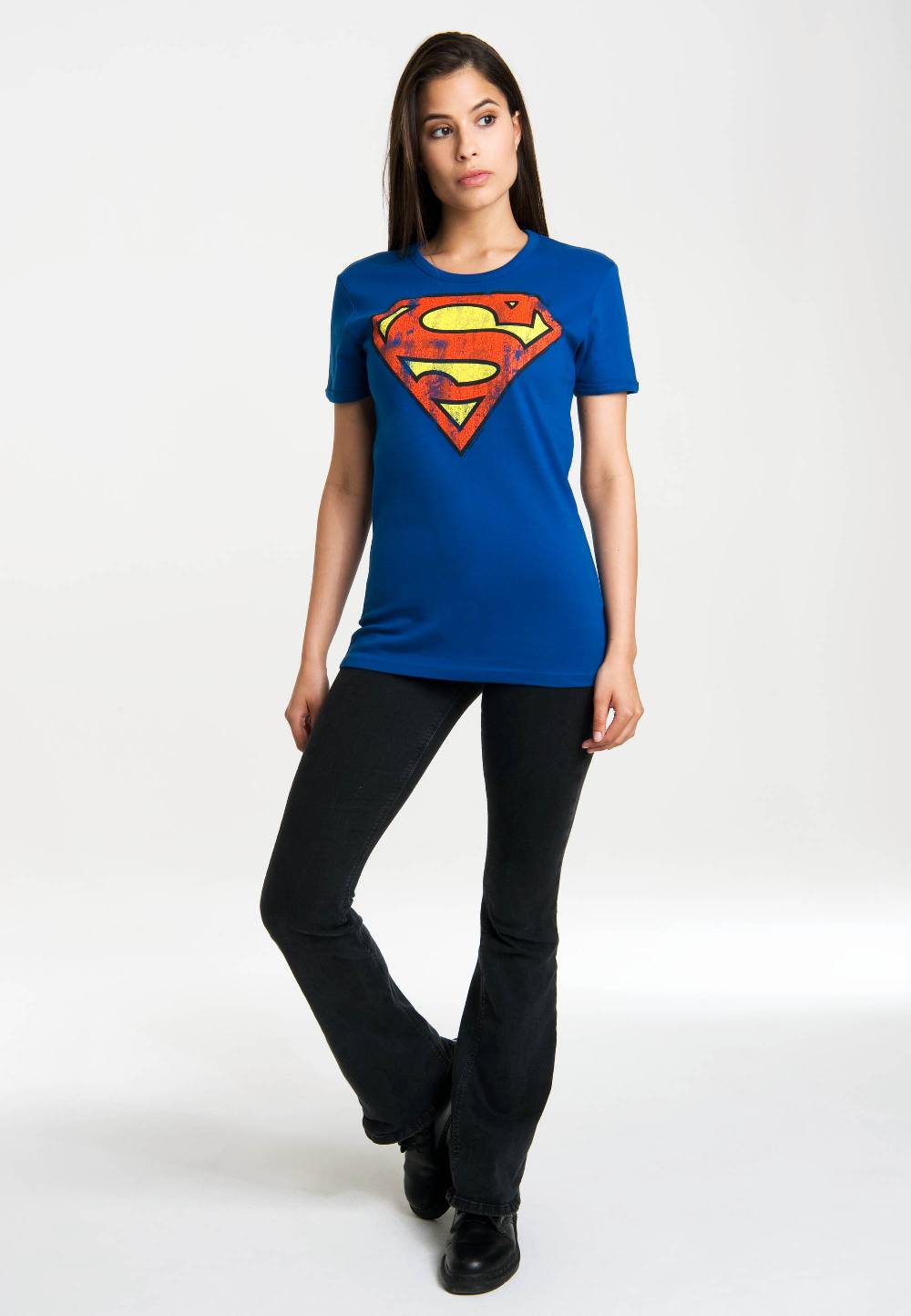 Logoshirt Superman - Logo - DC Comics - T-Shirt Print - Damen Versandkostenfrei