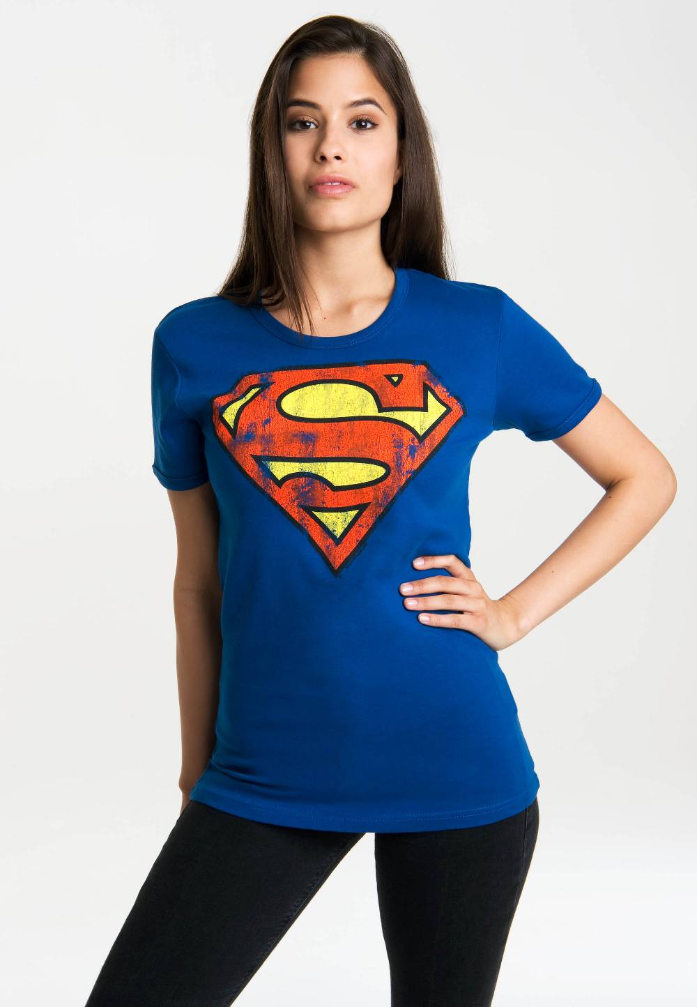 Logoshirt Superman - Logo - DC Comics - T-Shirt Print - Damen Versandkostenfrei