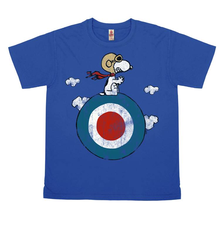 Logoshirt Peanuts - Snoopy - Pilot - Target - T-Shirt Vintage Print - Damen Begrenztes Angebot