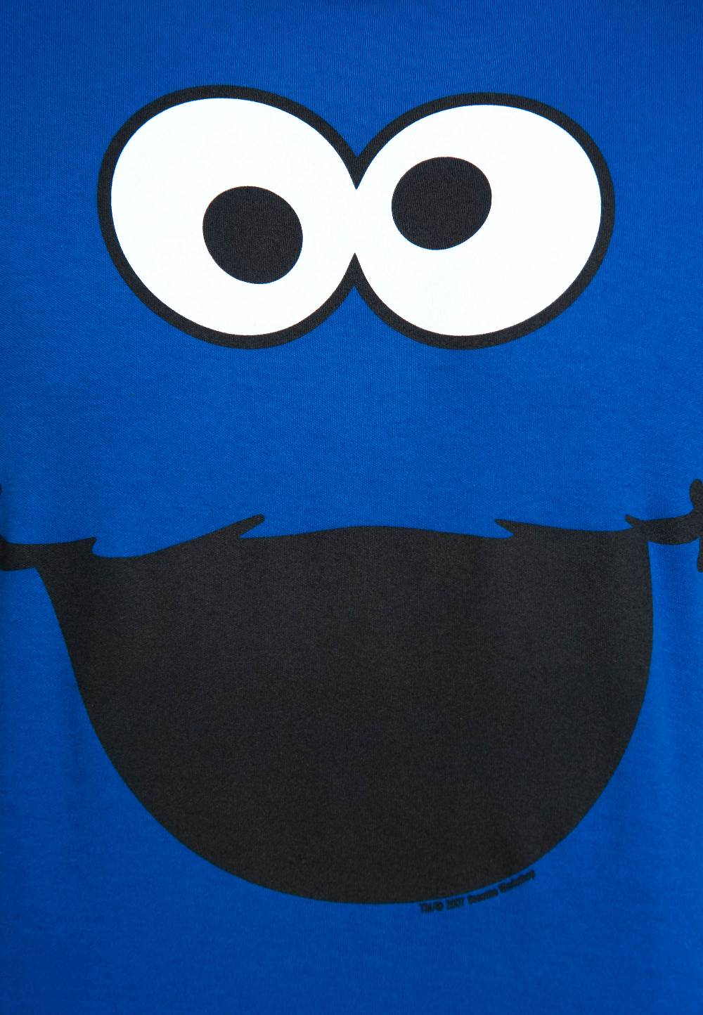 Logoshirt Sesamstrasse - Krümelmonster - Gesicht - T-Shirt Print - Herren Weihnachtsangebot