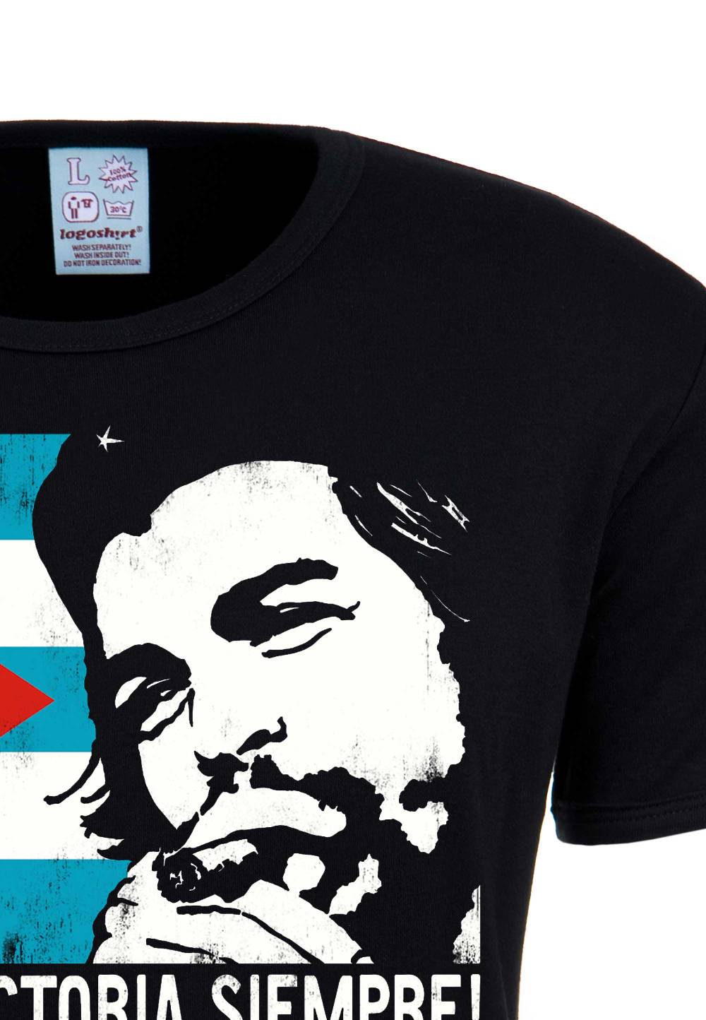 Logoshirt Che Guevara - Cuban Flag - T-Shirt Print - Herren Top Angebot