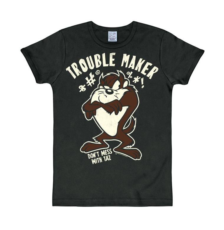 Logoshirt Looney Tunes - Taz - Tasmanischer Teufel - Trouble Maker - T-Shirt Print - Herren Saisonale Angebote