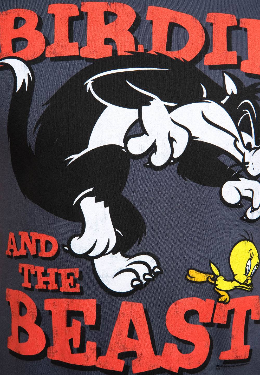 Logoshirt Looney Tunes - Sylvester & Tweety - Birdie And The Beast - T-Shirt Print - Herren Räumungsverkauf