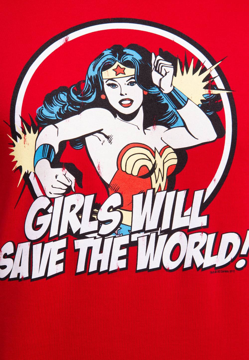 Logoshirt Wonder Woman - Girls Will Save The World - DC Comics - T-Shirt Print - Herren Riesige Ersparnisse