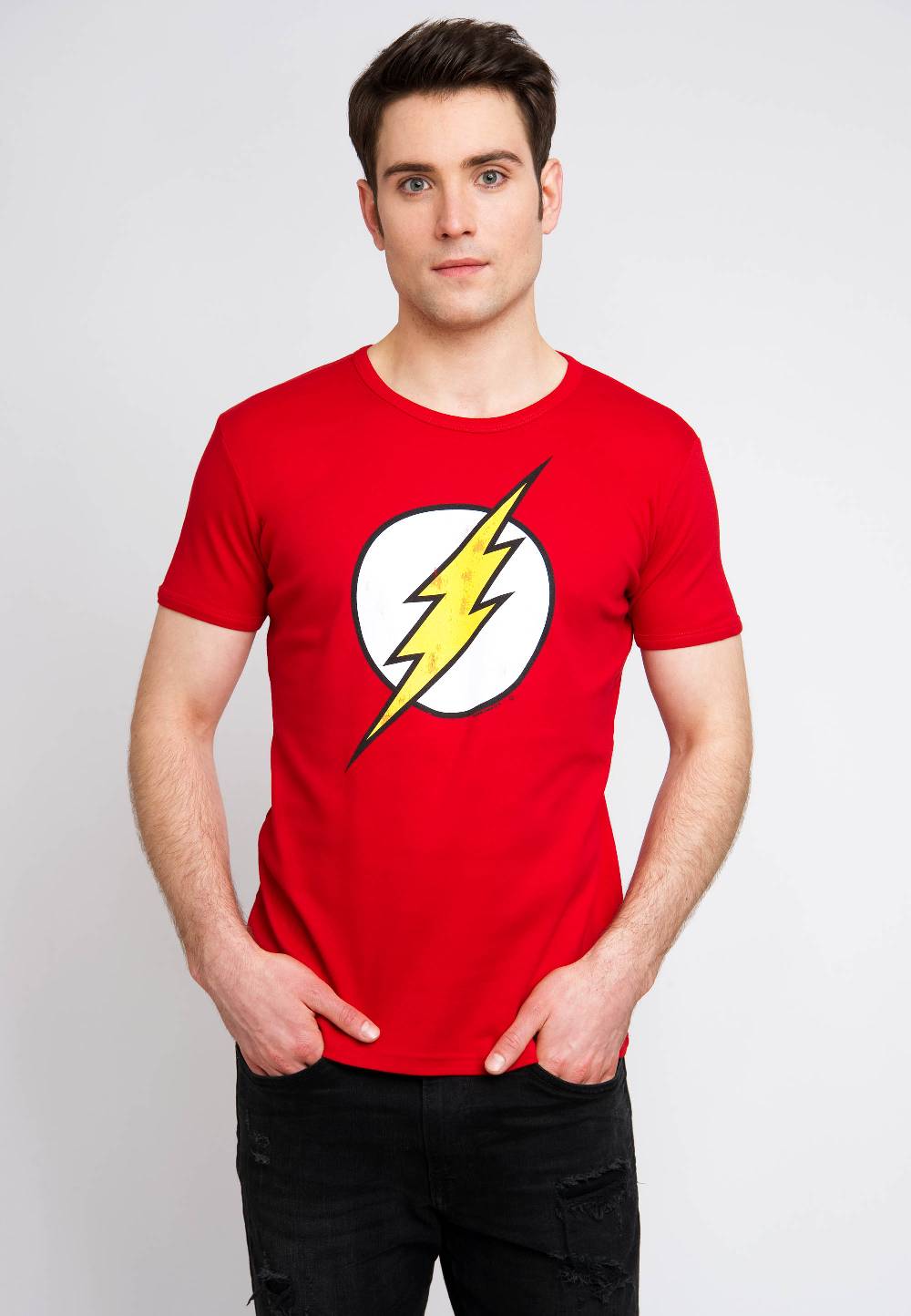 Logoshirt Flash Logo - DC Comics - T-Shirt Print - Herren Tiefpreis