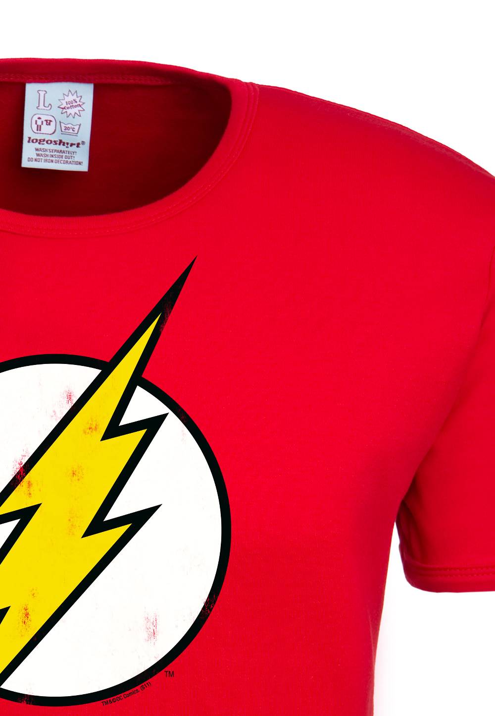 Logoshirt Flash Logo - DC Comics - T-Shirt Print - Herren Tiefpreis
