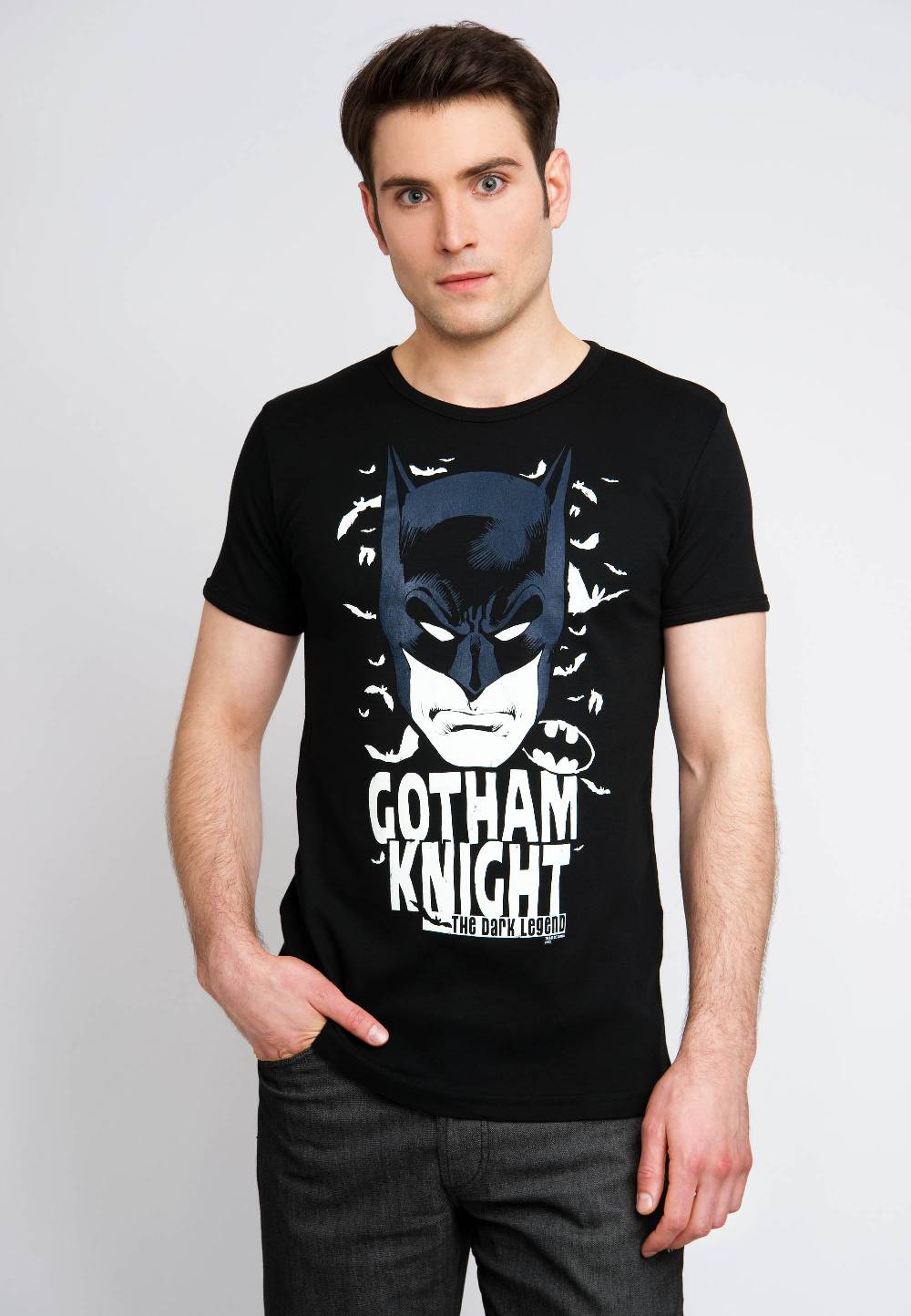 Logoshirt Batman - Gotham Knight - The Dark Legend - DC Comics - T-Shirt Print - Herren Zeitbegrenzte Promotion