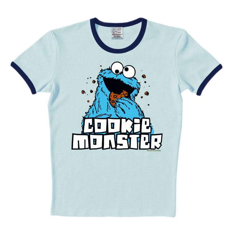 Logoshirt Sesamstrasse - Krümelmonster - T-Shirt Print - Herren