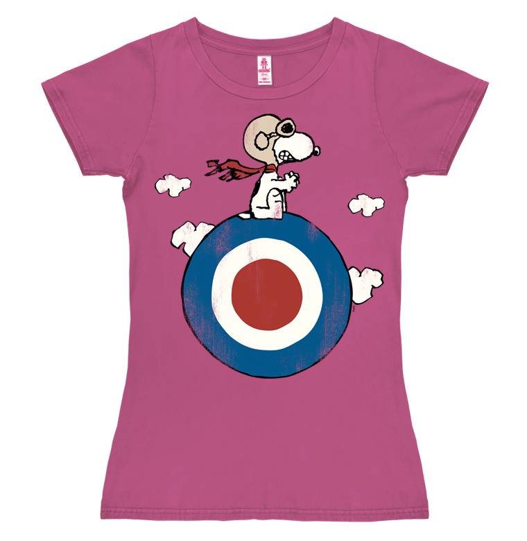 Logoshirt Peanuts - Snoopy - Pilot - Target - T-Shirt Print - Damen Begrenzt auf 3 Tage