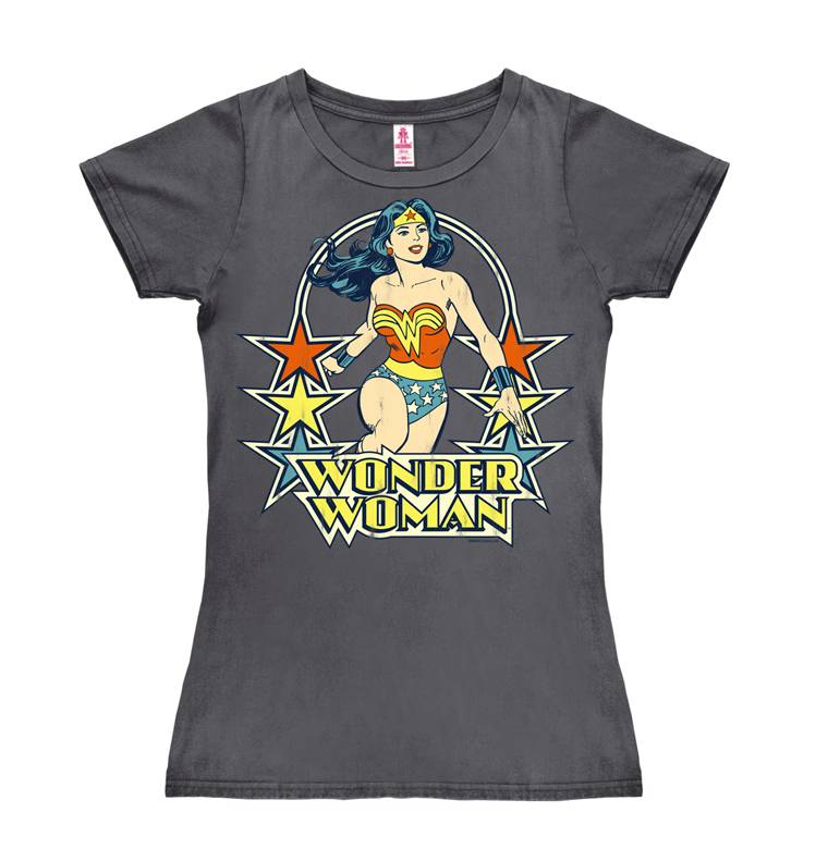 Logoshirt Wonder Woman - Stars - DC Comics - T-Shirt Print - Damen Im Verkauf