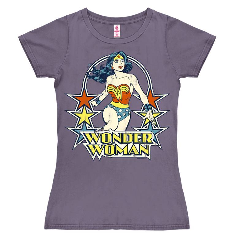 Logoshirt Wonder Woman - Stars - DC Comics - T-Shirt Print - Damen Im Verkauf