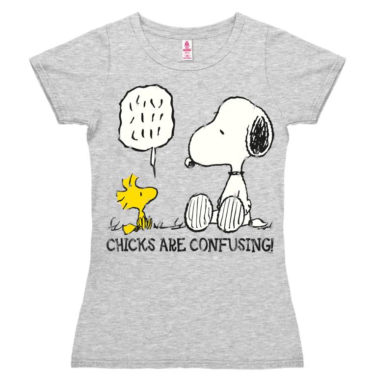 Logoshirt Peanuts - Snoopy - Chicks Are Confusing - T-Shirt Print - Damen 50% Rabatt für begrenzte Zeit