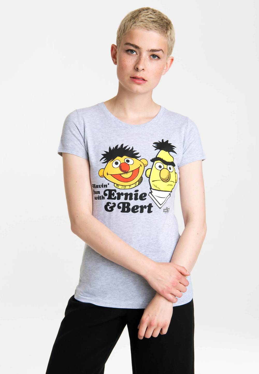 Logoshirt Sesamstrasse - Ernie & Bert - Havin' Fun - T-Shirt Print - Damen Rabatte dieses Monats