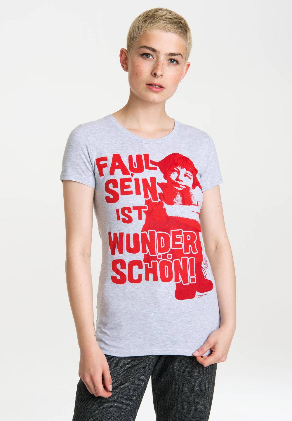 Logoshirt Pippi Langstrumpf - Faul Sein Ist Wunderschön - T-Shirt Print - Damen im Angebot