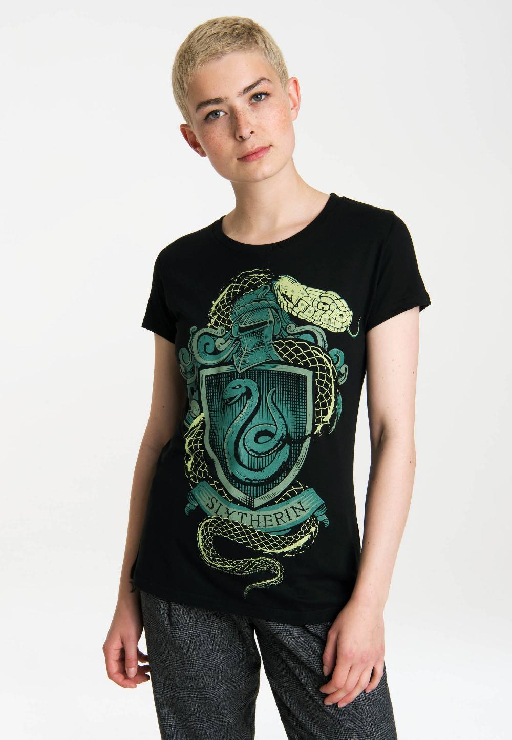 Logoshirt Harry Potter - Slytherin Logo - Schlange - T-Shirt Print - Damen Rabatt