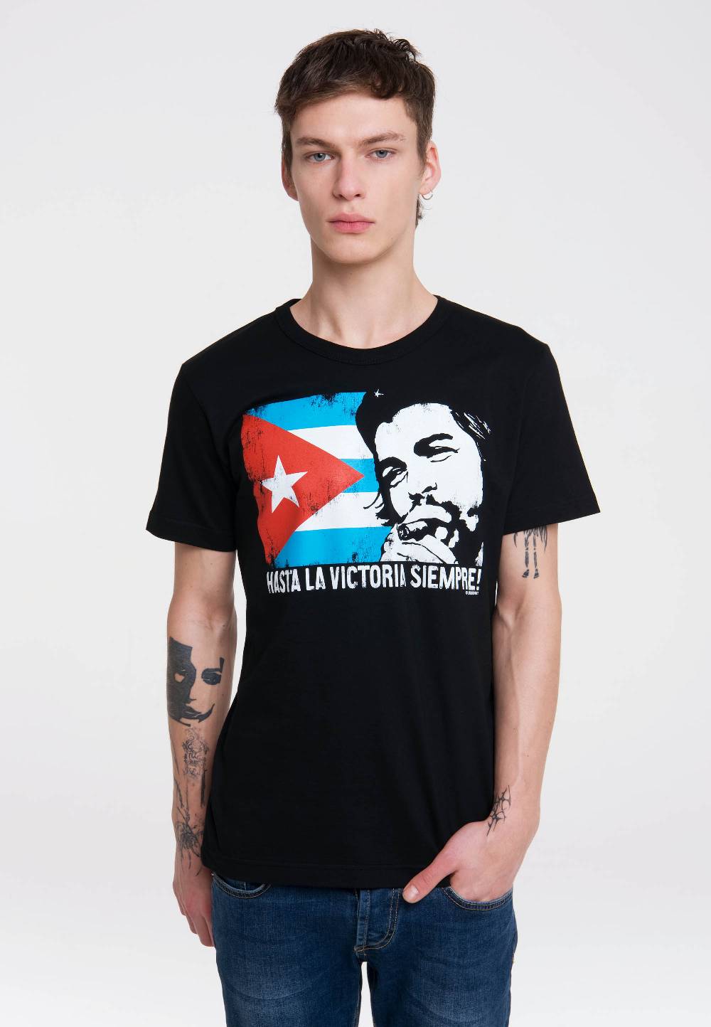 Logoshirt Che Guevara - Cuban Flag - T-Shirt Print - Herren Saisonschlussverkauf