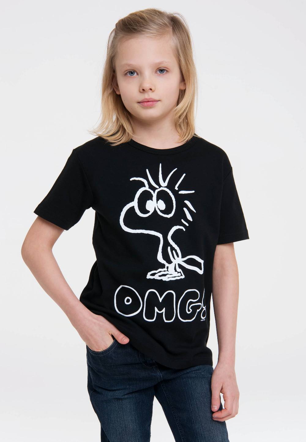 Logoshirt Peanuts - Woodstock - OMG - T-Shirt Print - Kinder Blitzangebot