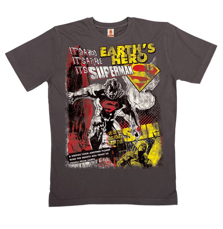 Logoshirt Superman - Earth's Hero - DC Comics - Organic T-Shirt - Print - Damen Neuheiten