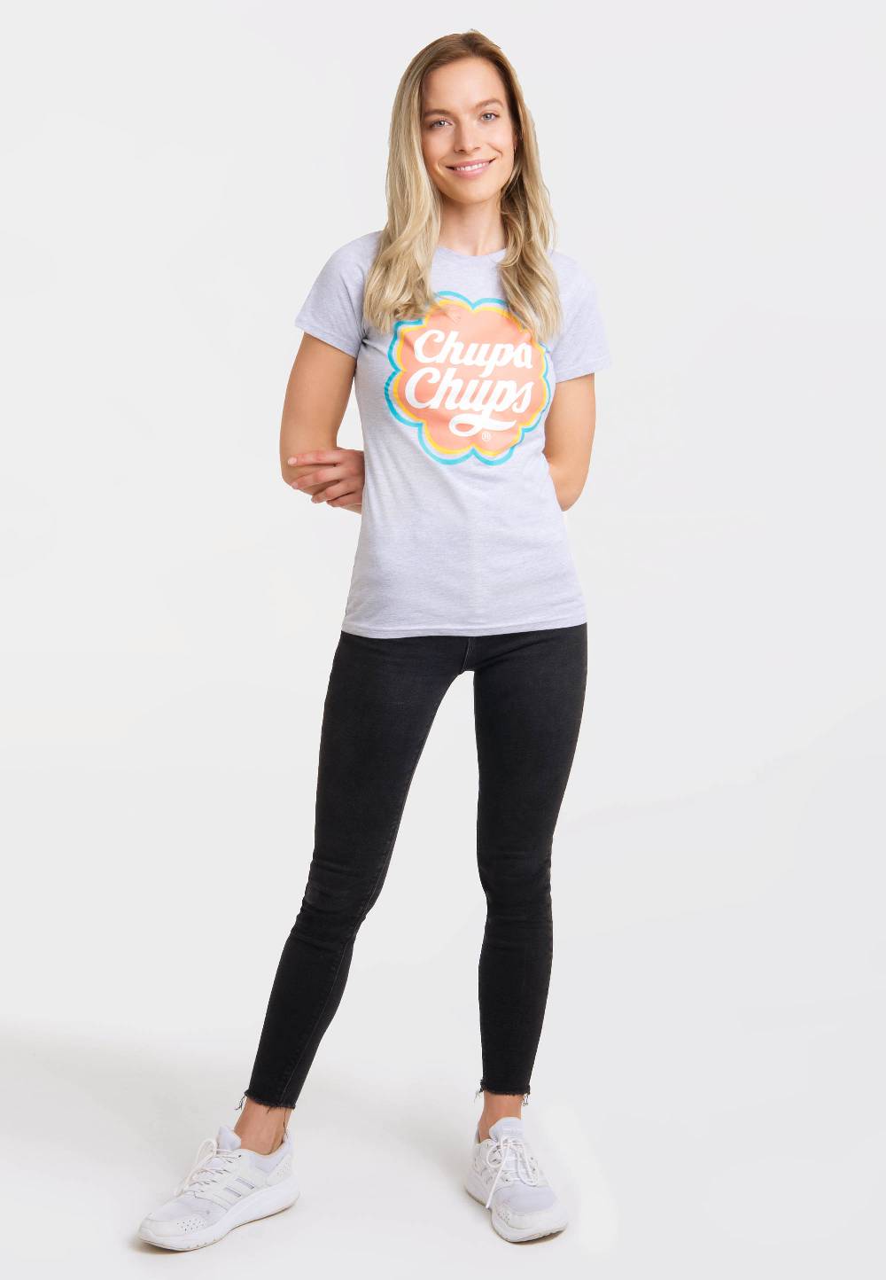 Logoshirt Chupa Chups - Logo - T-Shirt Print - Damen Räumungsverkauf