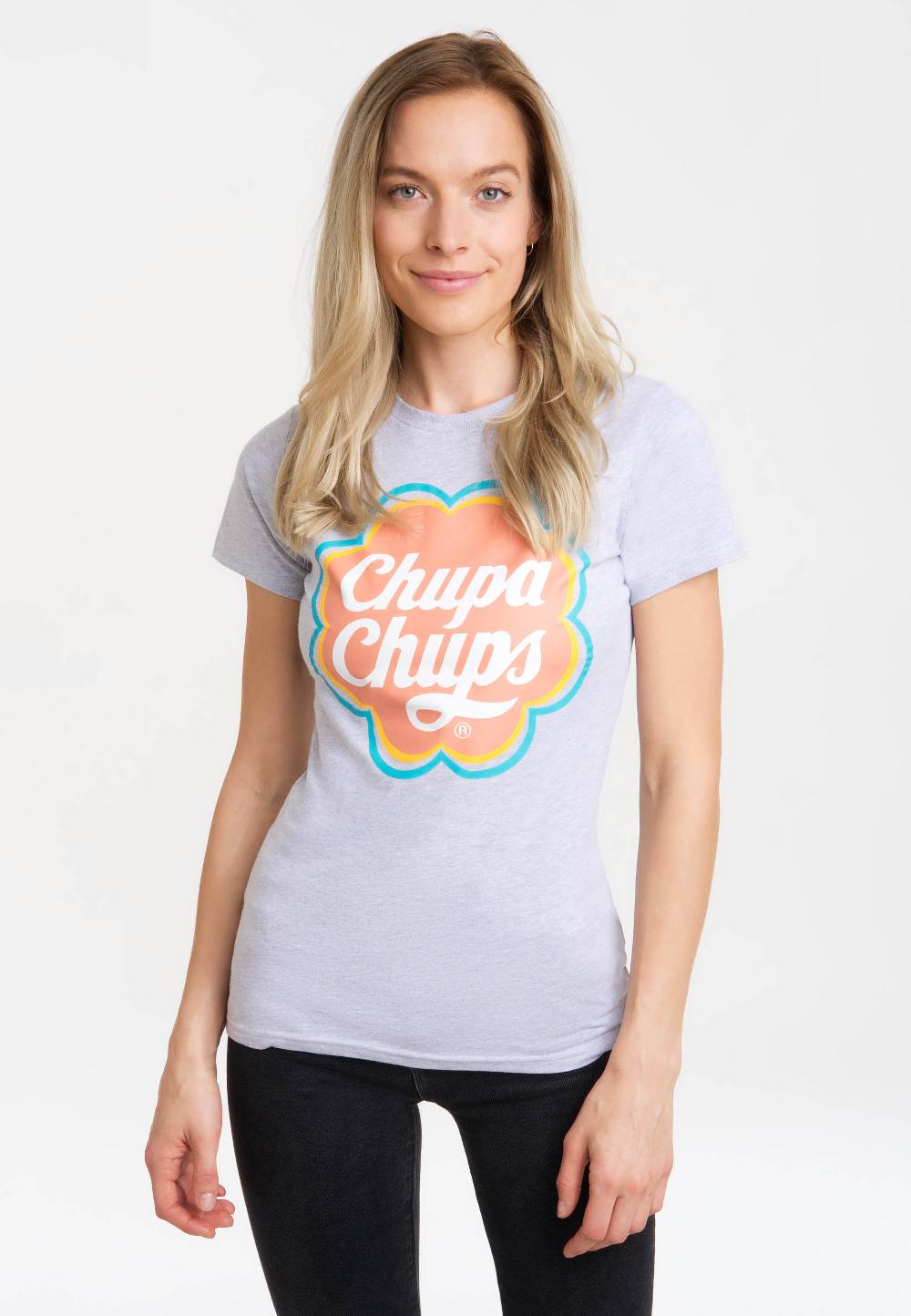 Logoshirt Chupa Chups - Logo - T-Shirt Print - Damen Räumungsverkauf
