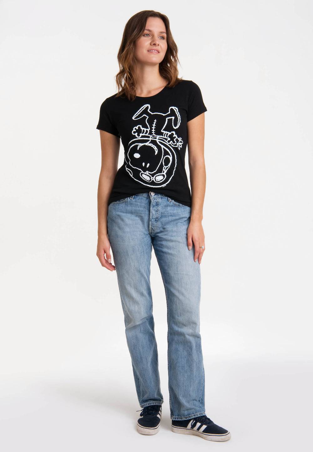 Logoshirt Peanuts - Snoopy - Astronaut - T-Shirt Print - Damen Tägliche Deals
