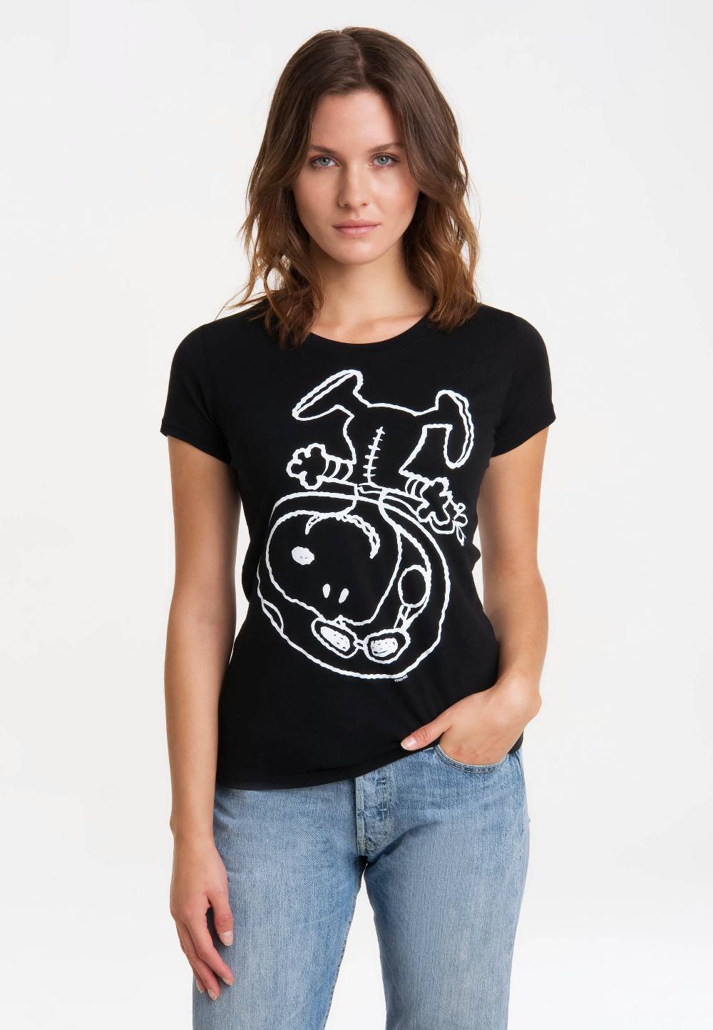 Logoshirt Peanuts - Snoopy - Astronaut - T-Shirt Print - Damen Tägliche Deals