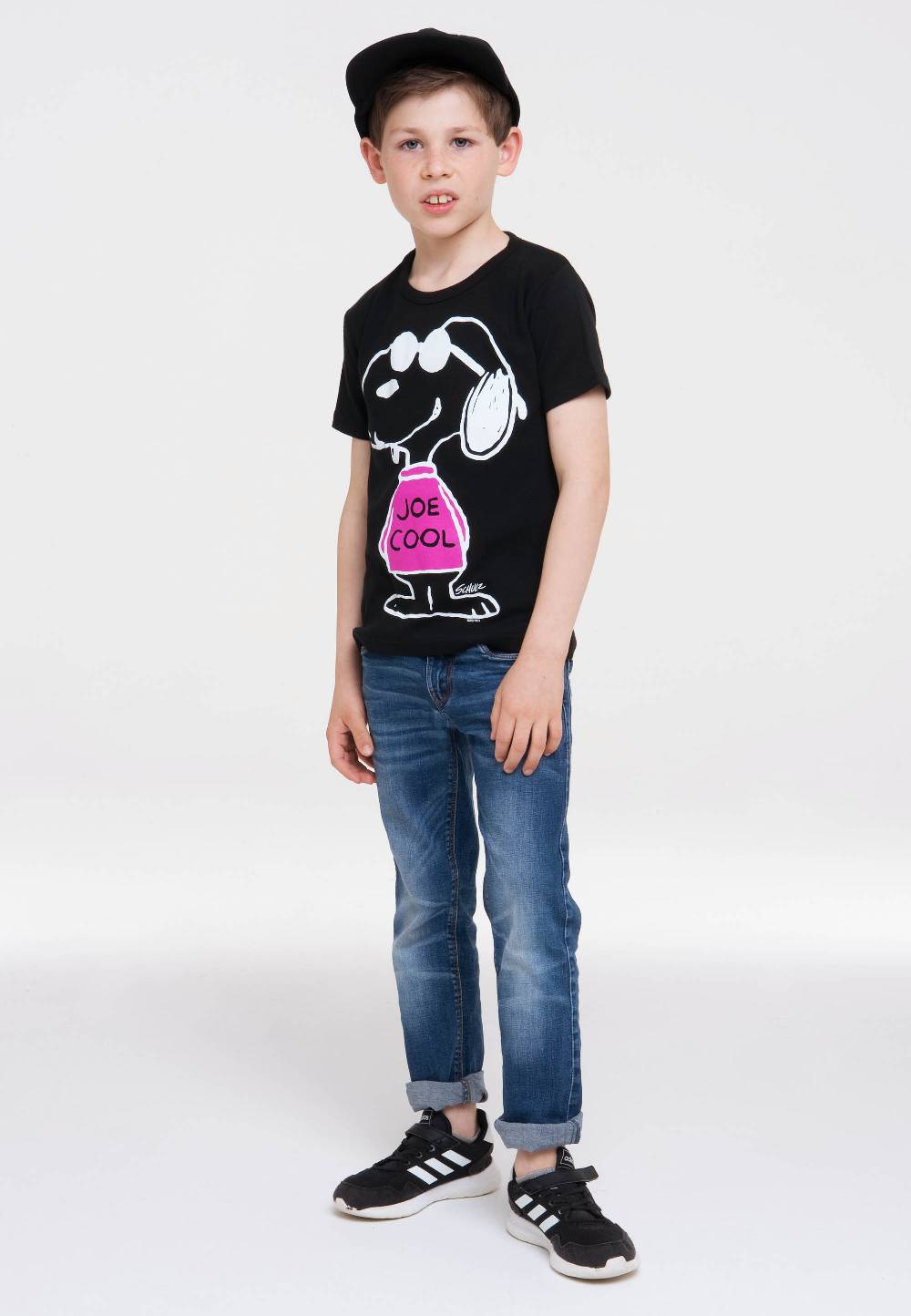 Logoshirt Peanuts - Snoopy - Joe Cool Pink - T-Shirt Print - Kinder Letzte 3 Tage