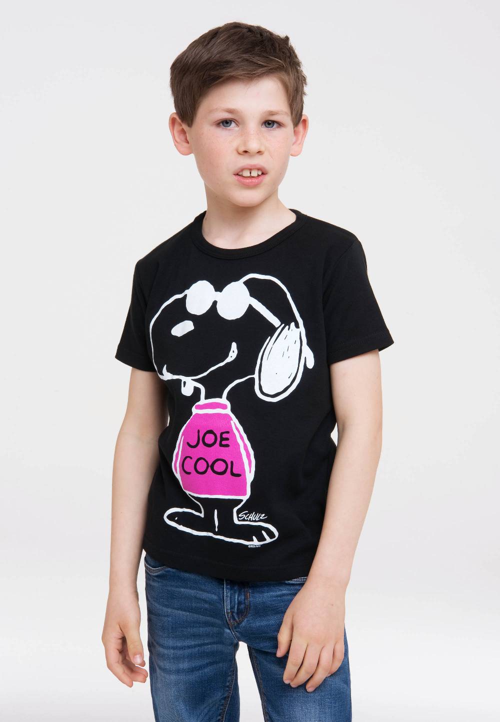 Logoshirt Peanuts - Snoopy - Joe Cool Pink - T-Shirt Print - Kinder Letzte 3 Tage