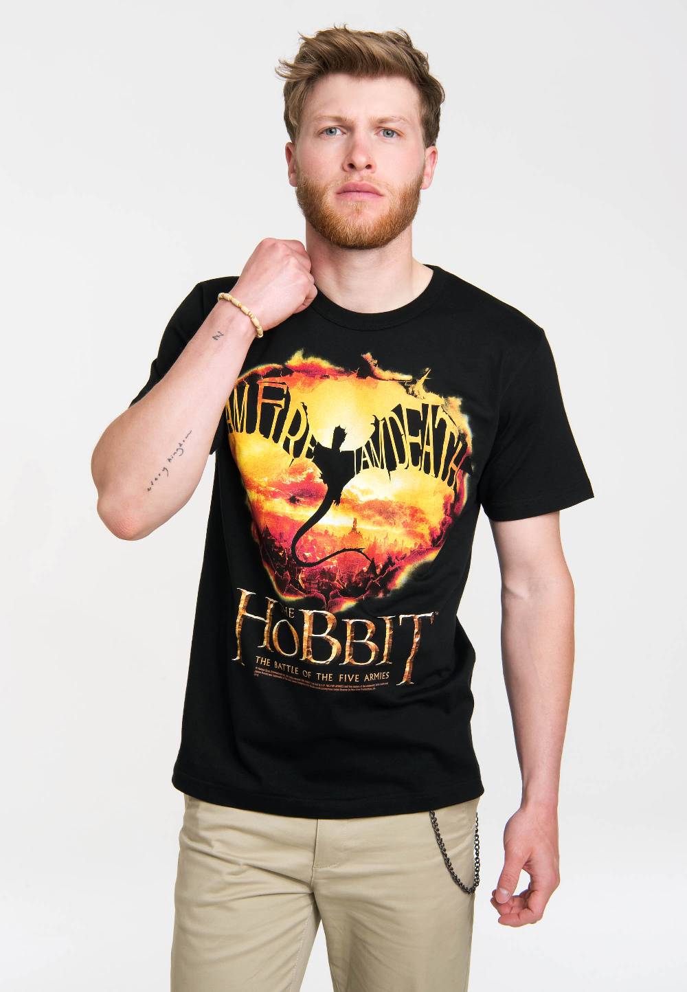 Logoshirt The Hobbit - I Am Fire I Am Death - Smaug - T-Shirt Print - Herren Zeitbegrenzte Promotion