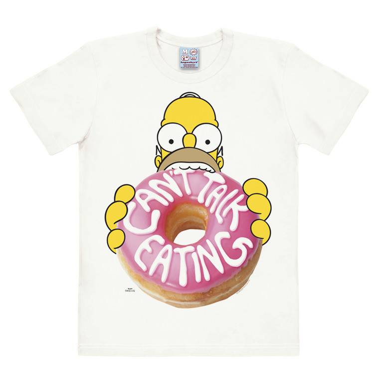 Logoshirt Homer Simpson - Donut - The Simpsons - Easyfit - T-Shirt Kostenloser Versand international